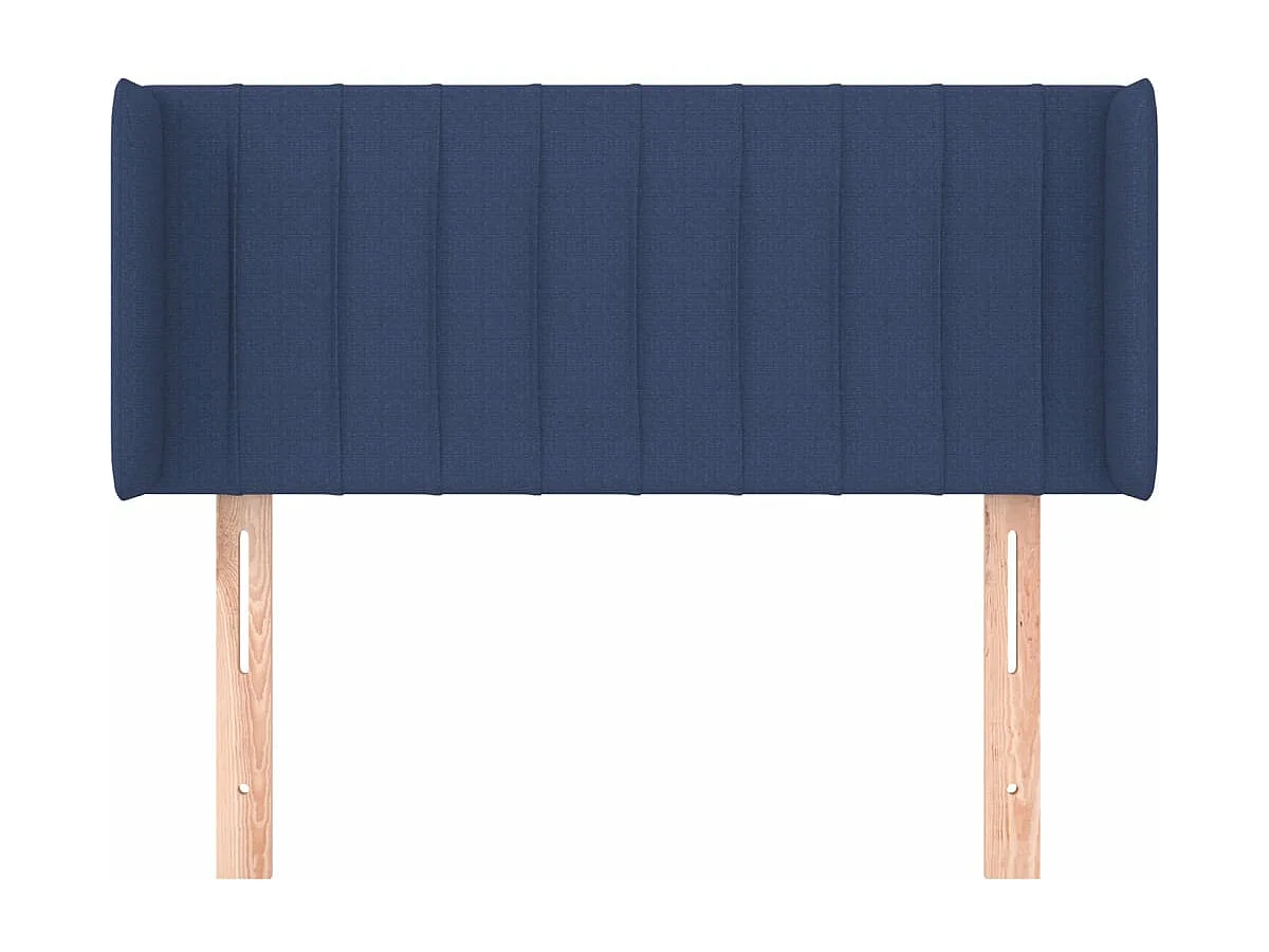 Tête de lit avec oreilles Bleu 93x16x78/88 cm Tissu