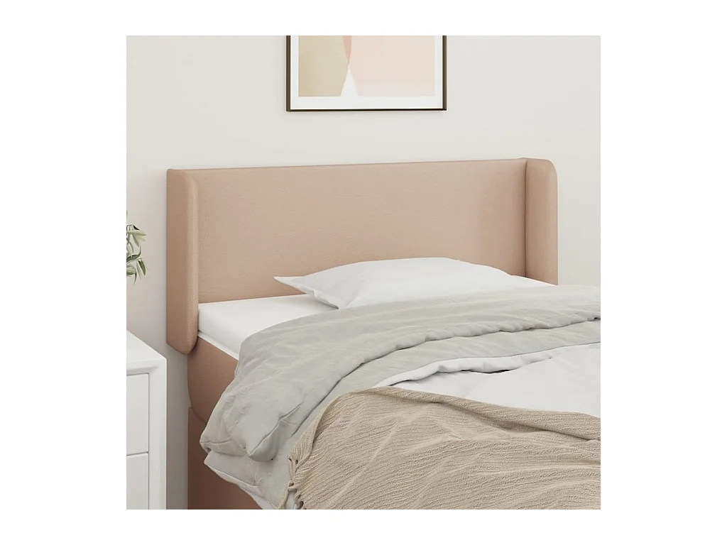 Tête de lit avec oreilles Cappuccino 93x16x78/88 cm Similicuir