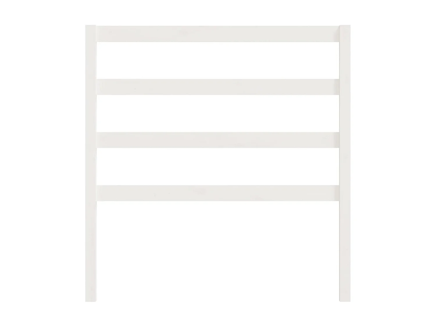 Cabeceira de cama 95x4x100 cm pinho maciço branco
