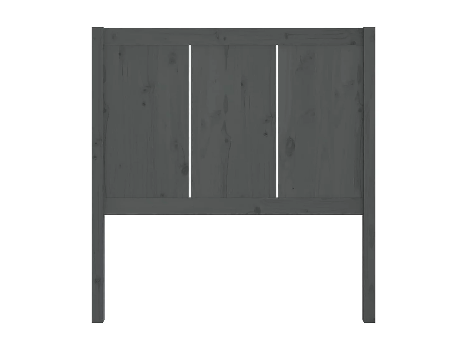 Tête de lit Gris 80,5x4x100 cm Bois massif de pin