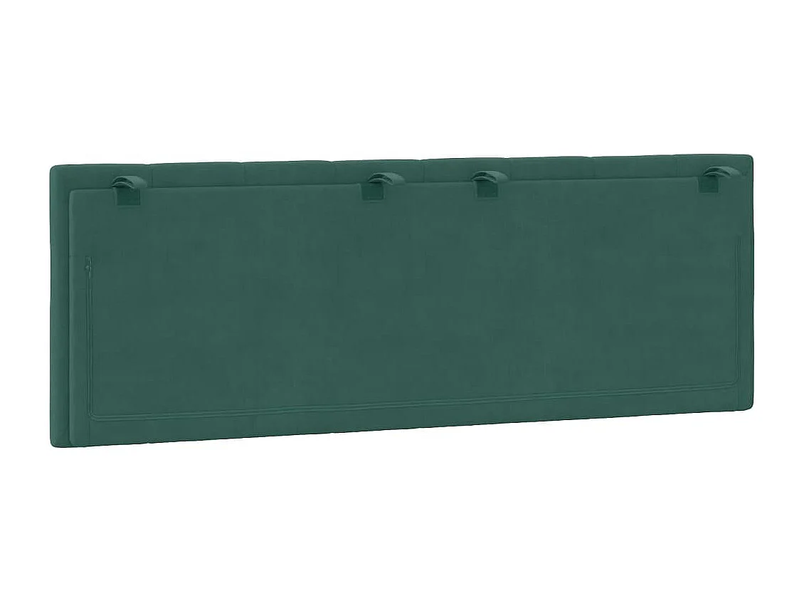 Tête de lit coussin vert foncé 140 cm velours
