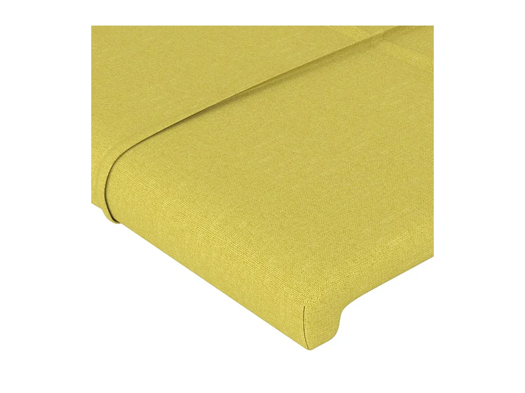 Tête de lit à LED Vert 103x16x78/88 cm Tissu