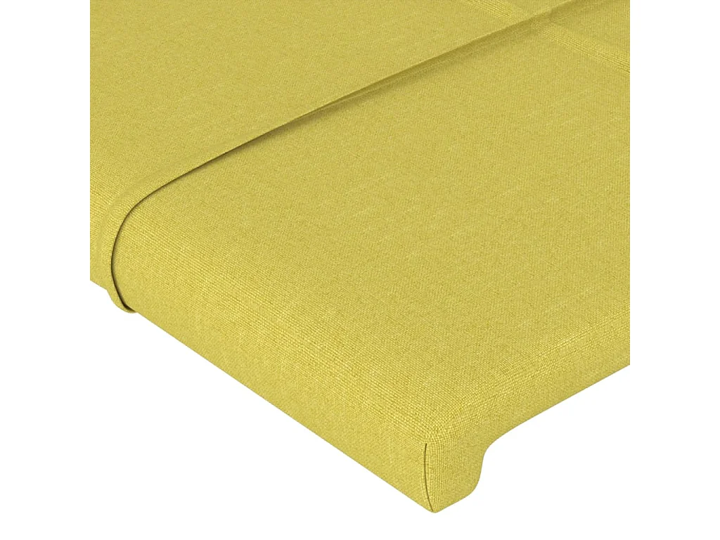 Tête de lit à LED Vert 103x16x78/88 cm Tissu