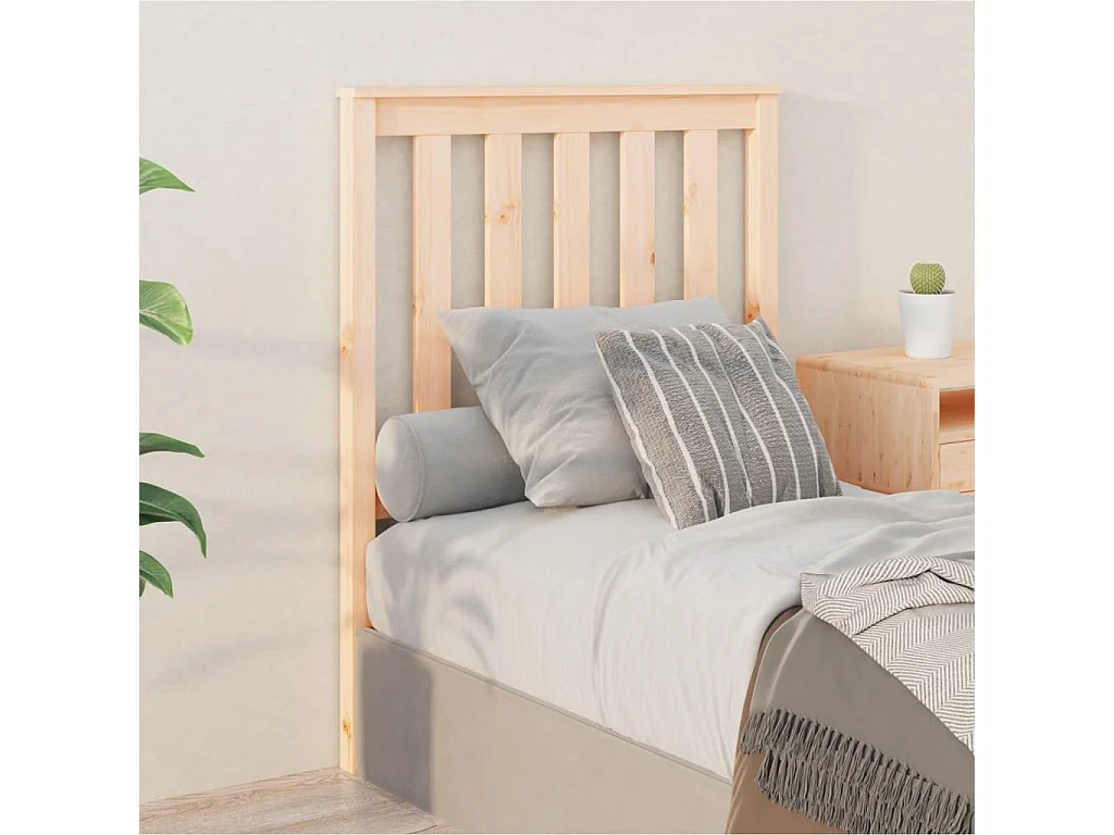 Cabeceira de cama 81x6x101 cm pinho maciço