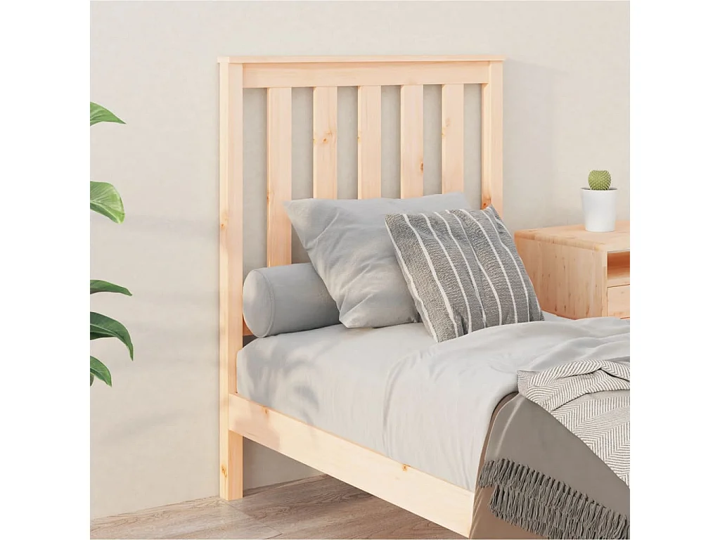Cabeceira de cama 81x6x101 cm pinho maciço