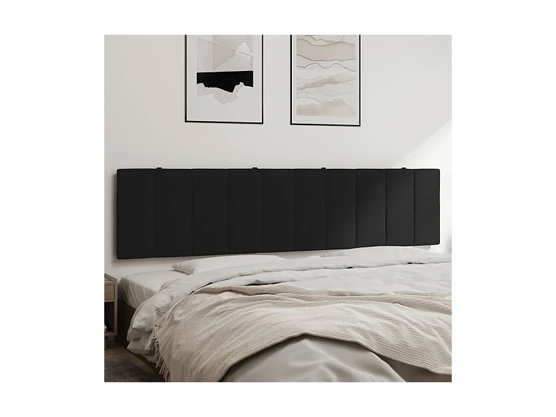 Almofadão de cabeceira 200 cm veludo preto