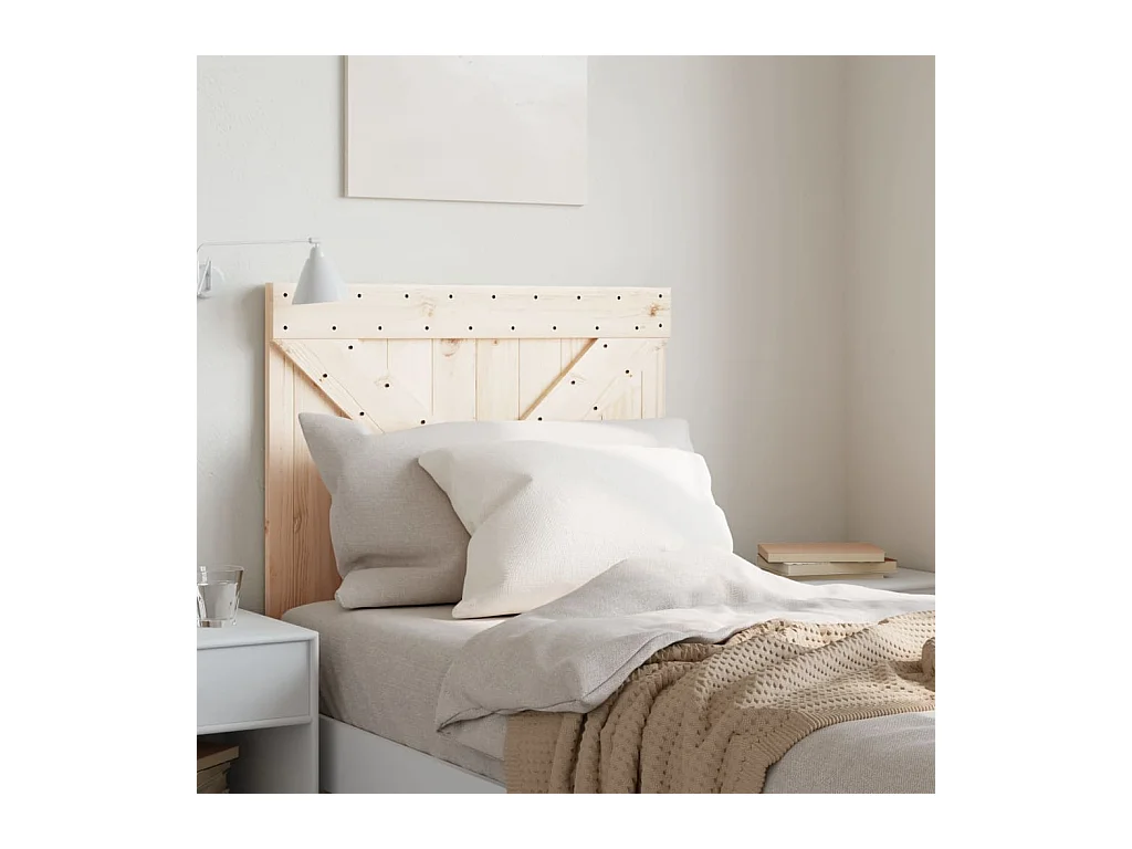 Tête de lit 80x104 cm bois massif de pin