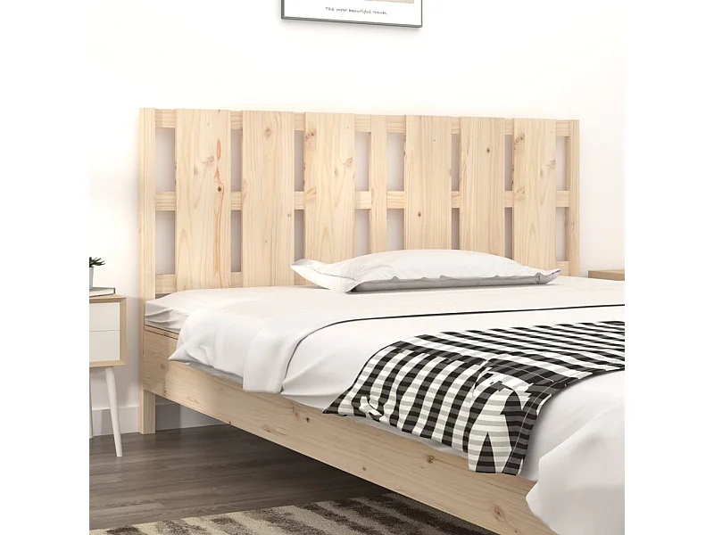 Cabecero de cama madera maciza de pino 165,5x4x100 cm