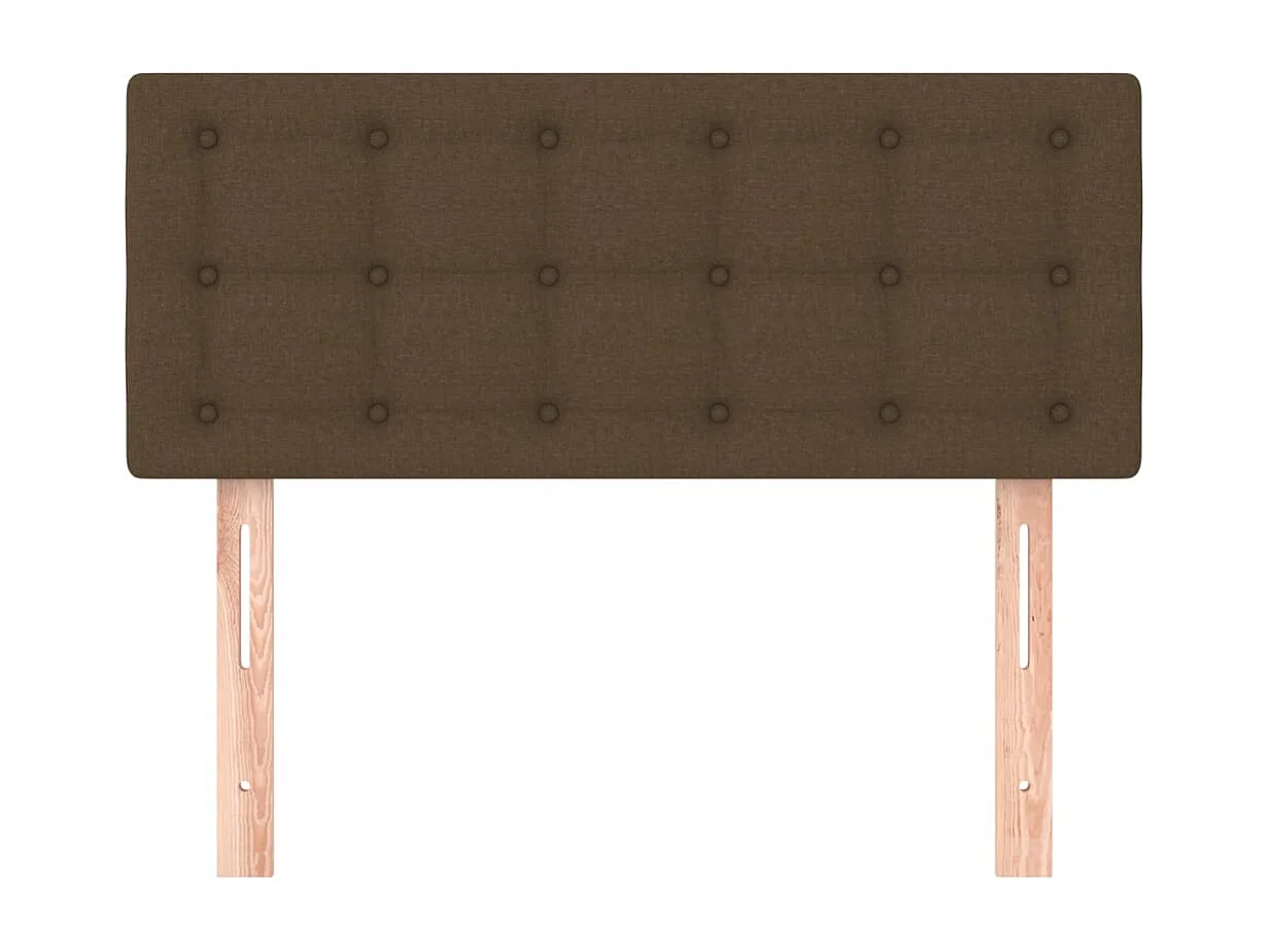 Tête de lit Marron Foncé 80x5x78/88 cm Tissu