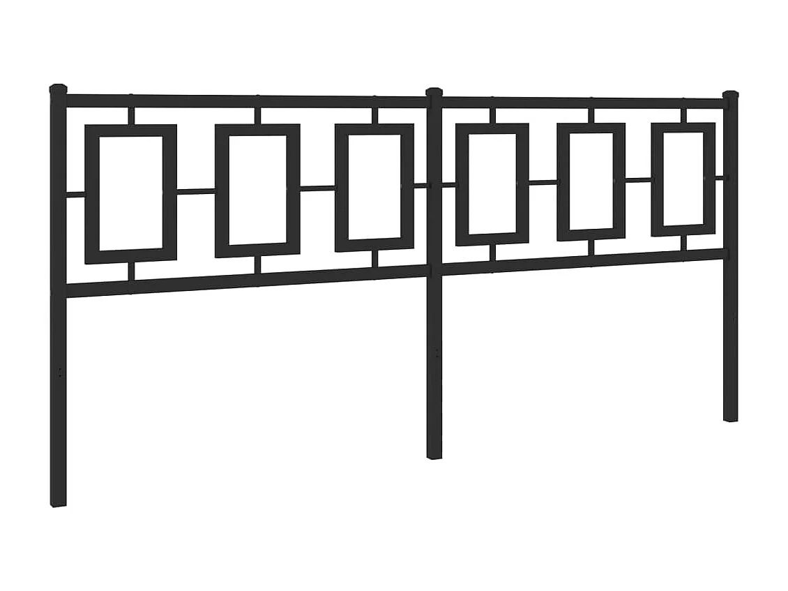 Cabeceira de cama 180 cm metal preto