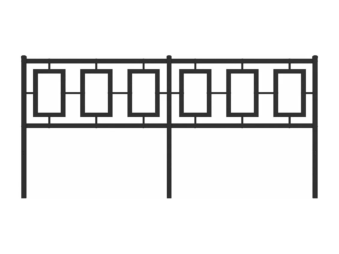 Tête de lit métal noir 180 cm