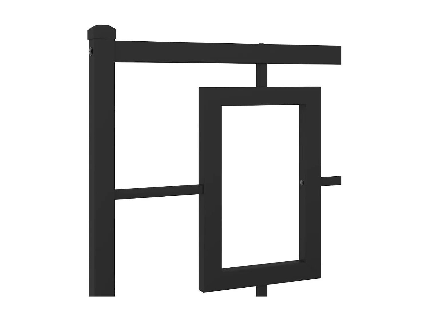 Tête de lit métal noir 180 cm