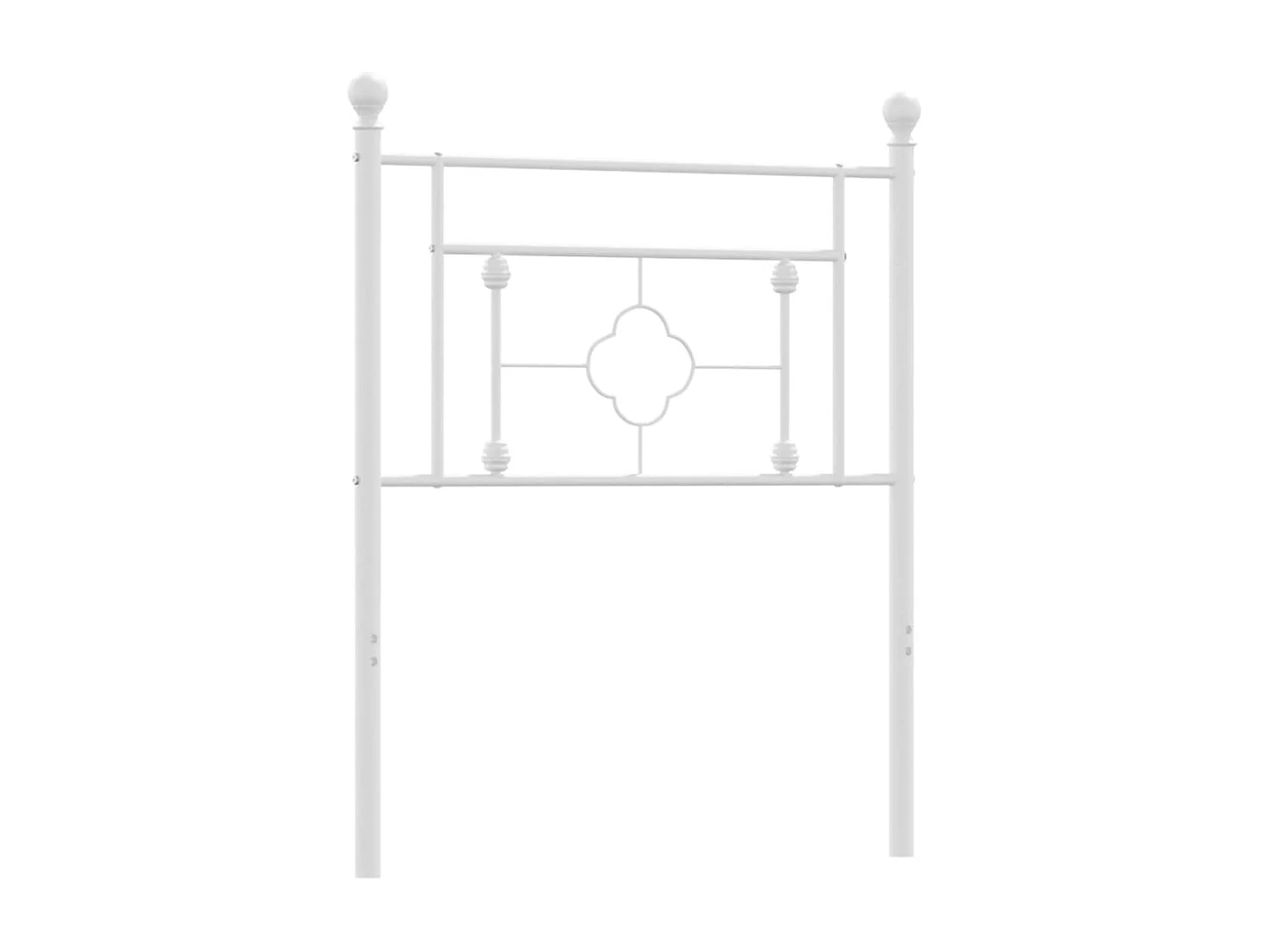 Cabeceira de cama 75 cm metal branco