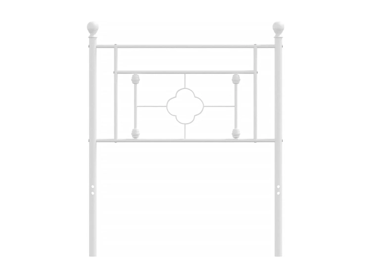 Tête de lit métal blanc 75 cm