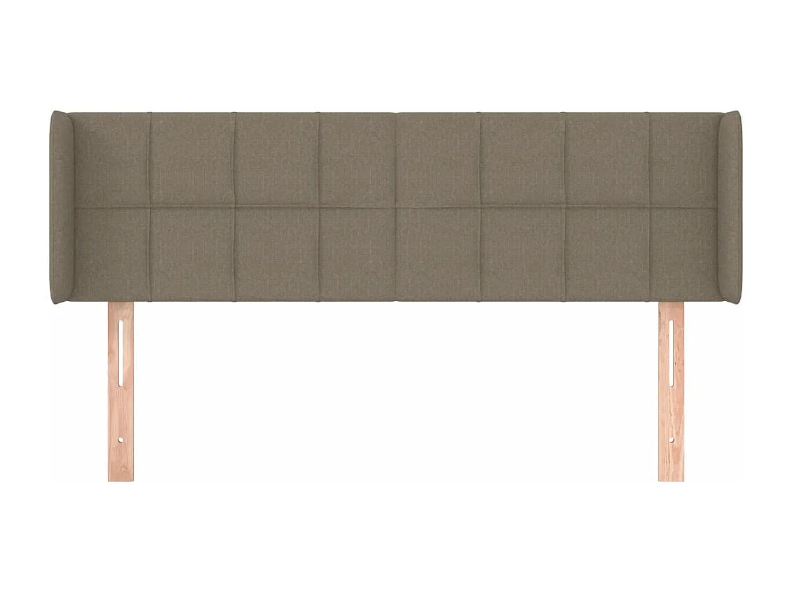 Tête de lit avec oreilles Taupe 147x16x78/88 cm Tissu