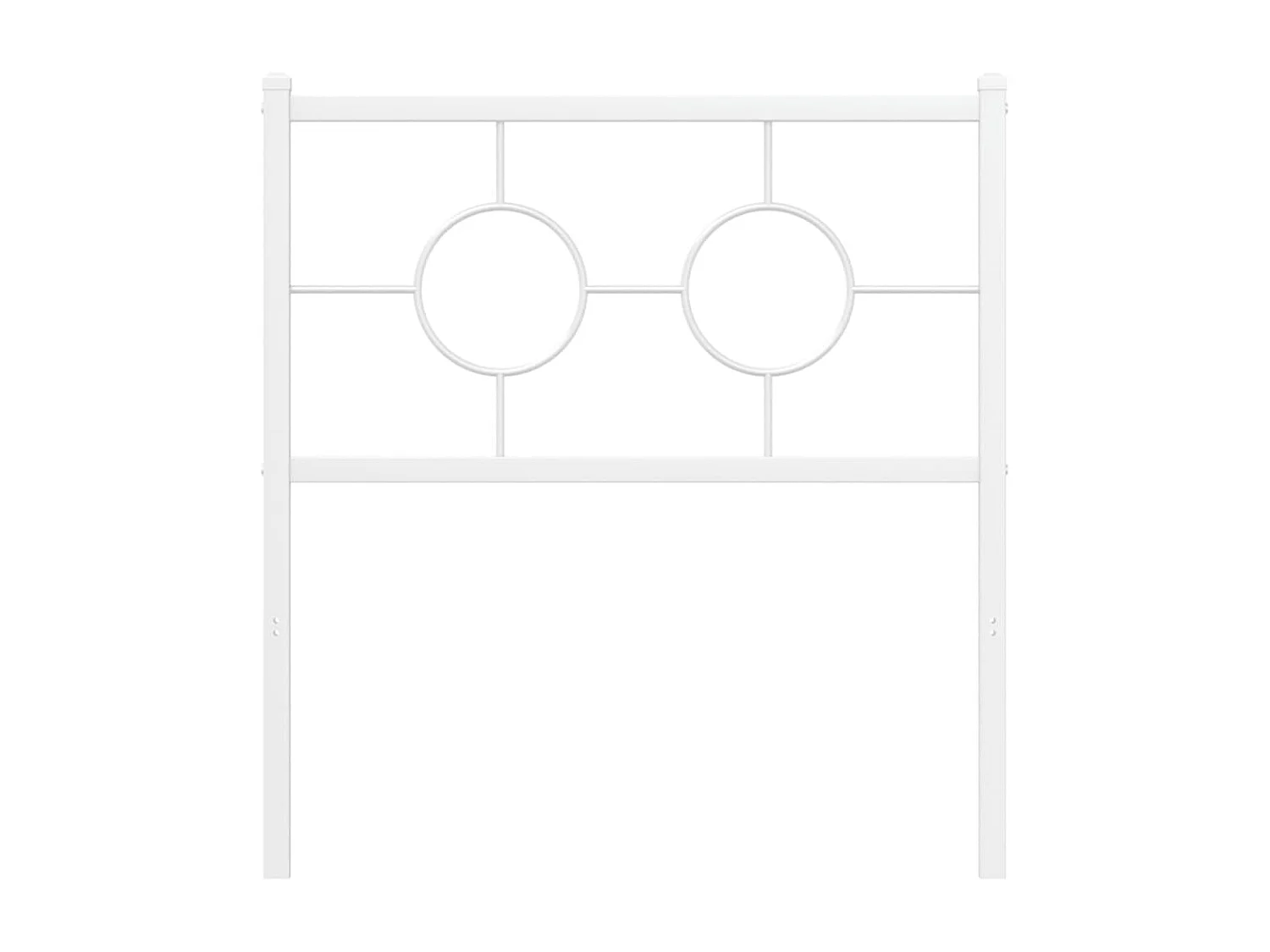 Cabeceira de cama 75 cm metal branco