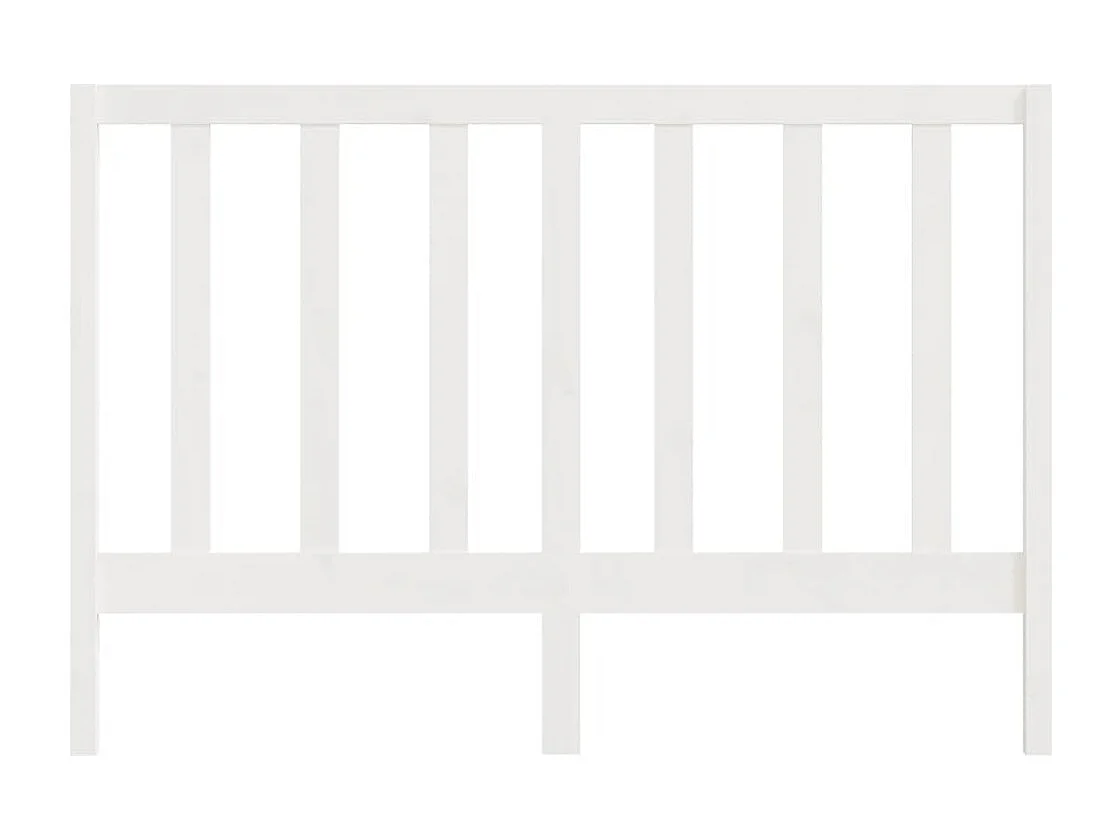 Tête de lit Blanc 146x4x100 cm Bois massif de pin