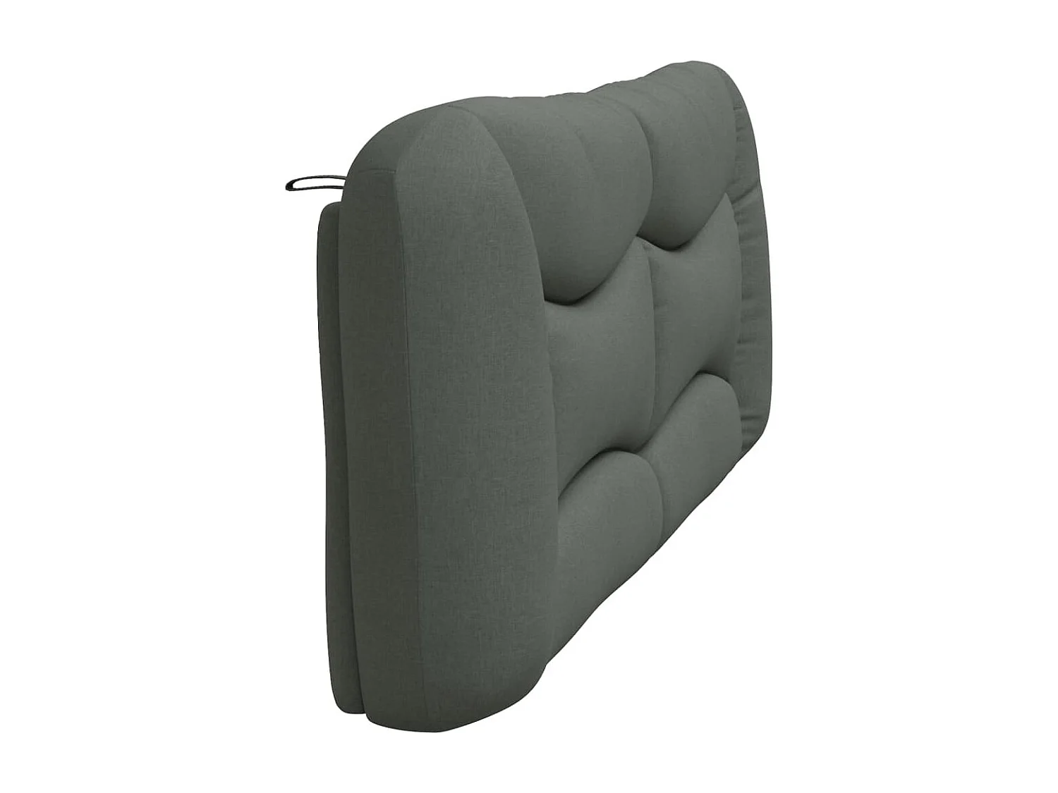 Tête de lit coussin gris foncé 200 cm tissu