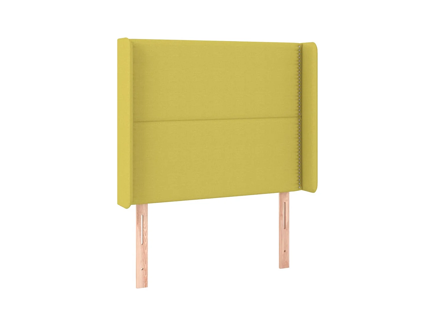 Tête de lit avec oreilles Vert 83x16x118/128 cm Tissu