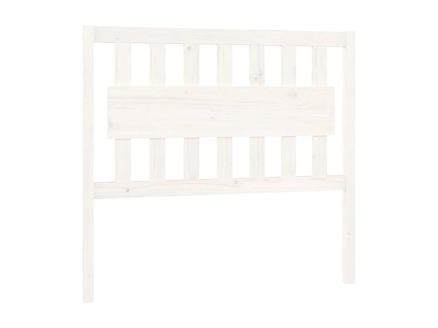 Cabecero de cama madera maciza de pino blanco 105,5x4x100 cm