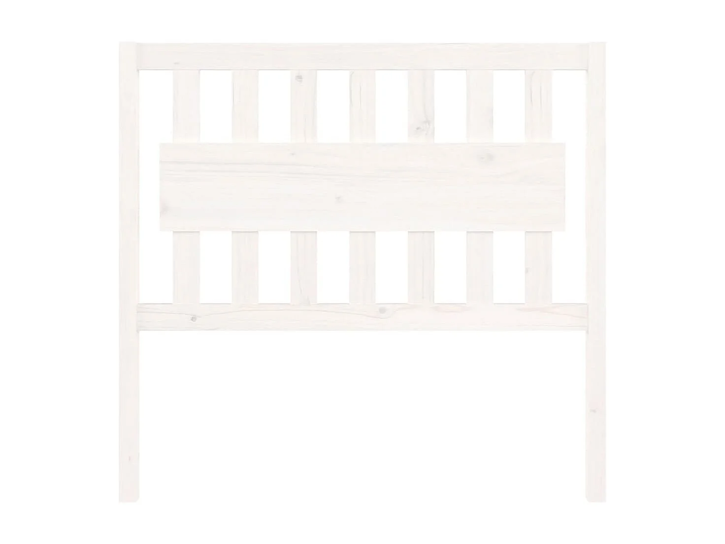 Cabecero de cama madera maciza de pino blanco 105,5x4x100 cm