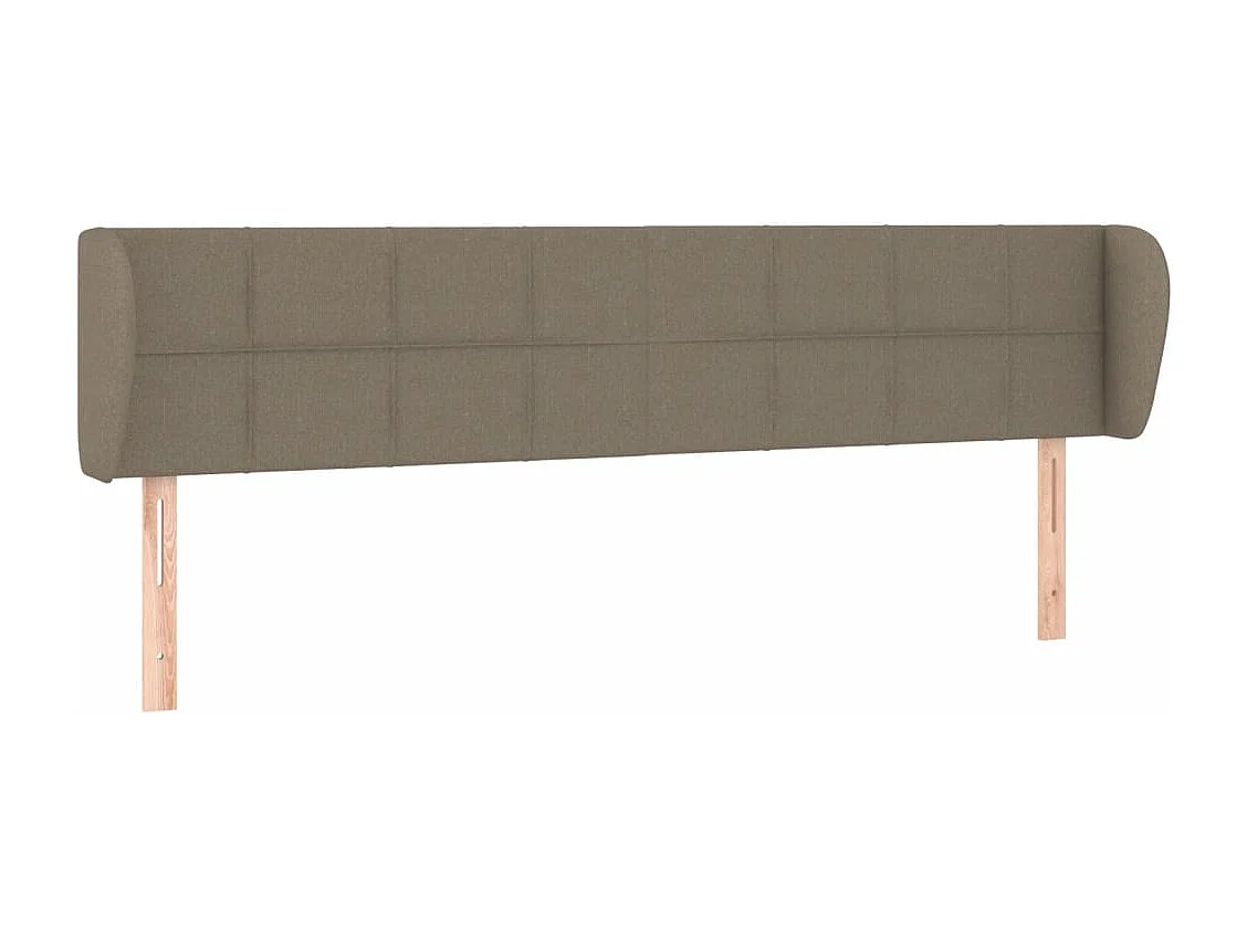 Tête de lit avec oreilles Taupe 163x23x78/88 cm Tissu