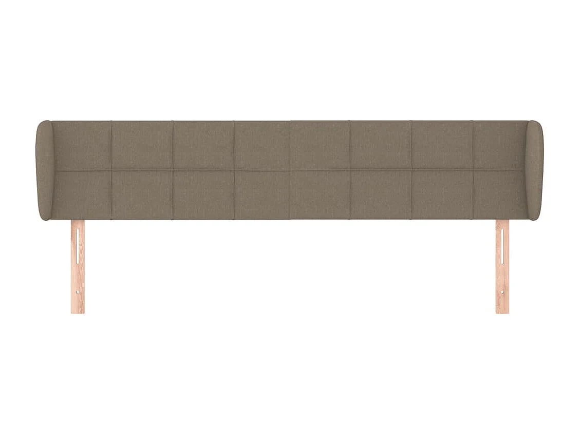 Tête de lit avec oreilles Taupe 163x23x78/88 cm Tissu