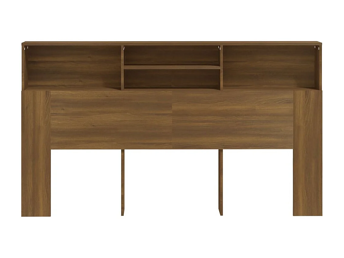 Armoire de tête de lit Chêne marron 180x19x103,5 cm