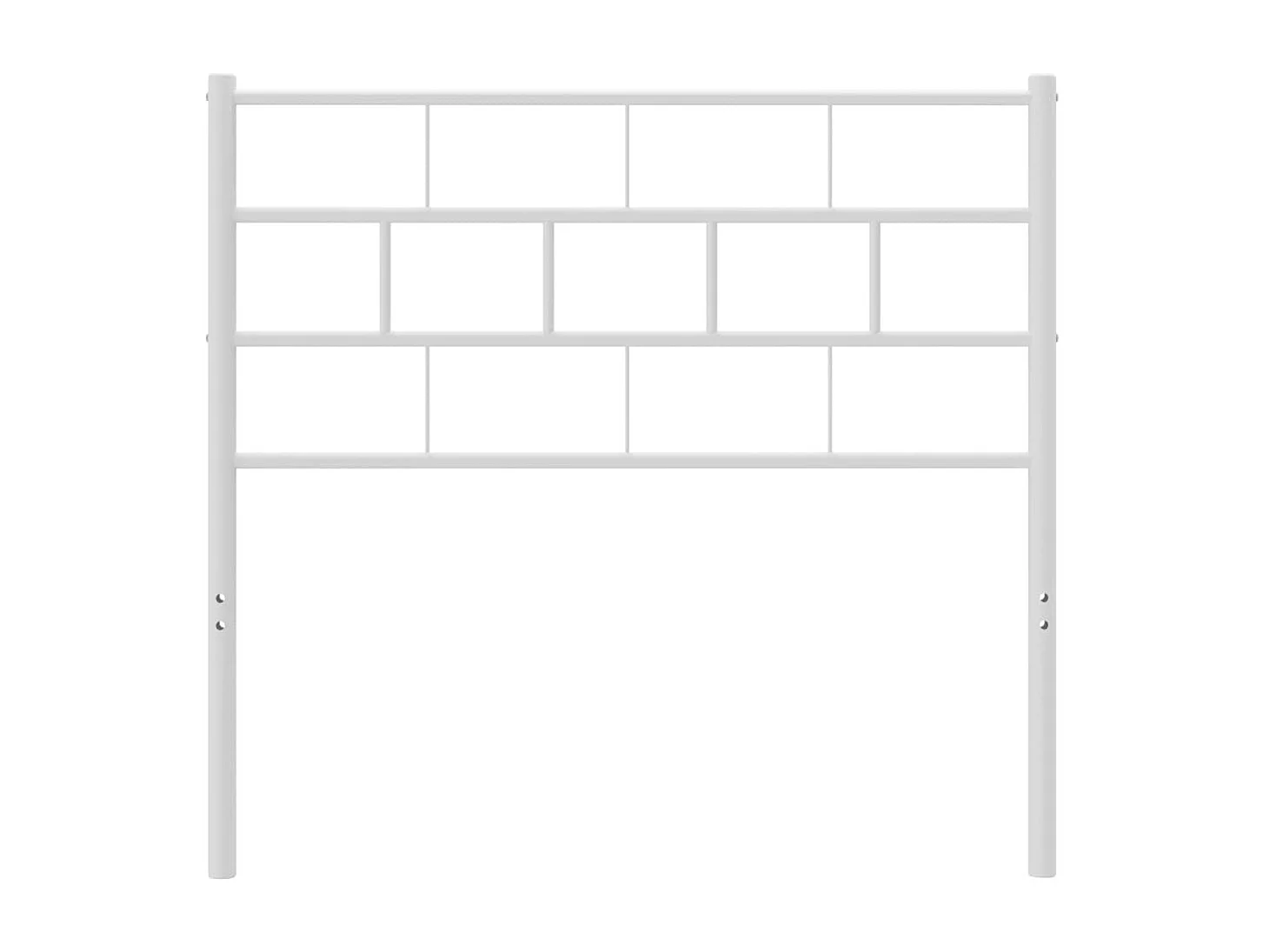 Cabeceira de cama 107 cm metal branco