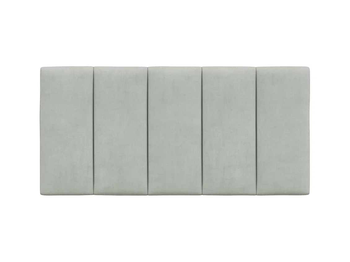 Tête de lit coussin gris clair 100 cm velours