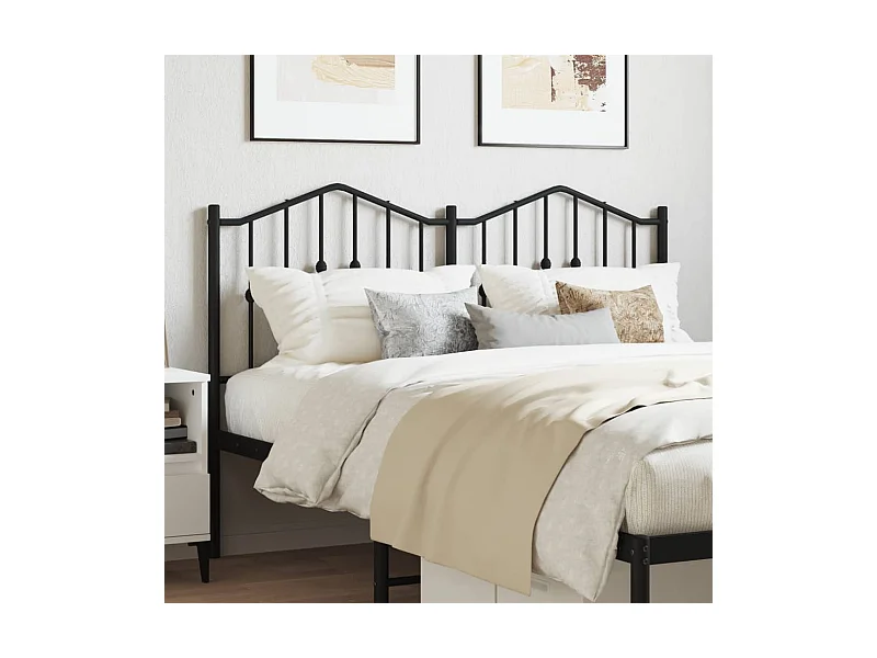 Cabeceira de cama 150 cm metal preto