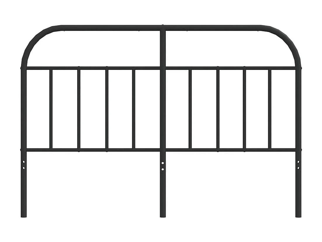 Tête de lit métal noir 135 cm