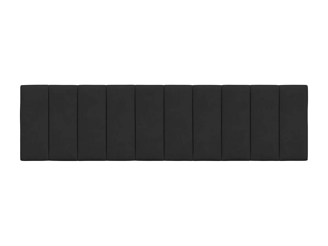 Hoofdbordkussen "Hanko" 180 cm fluweel zwart