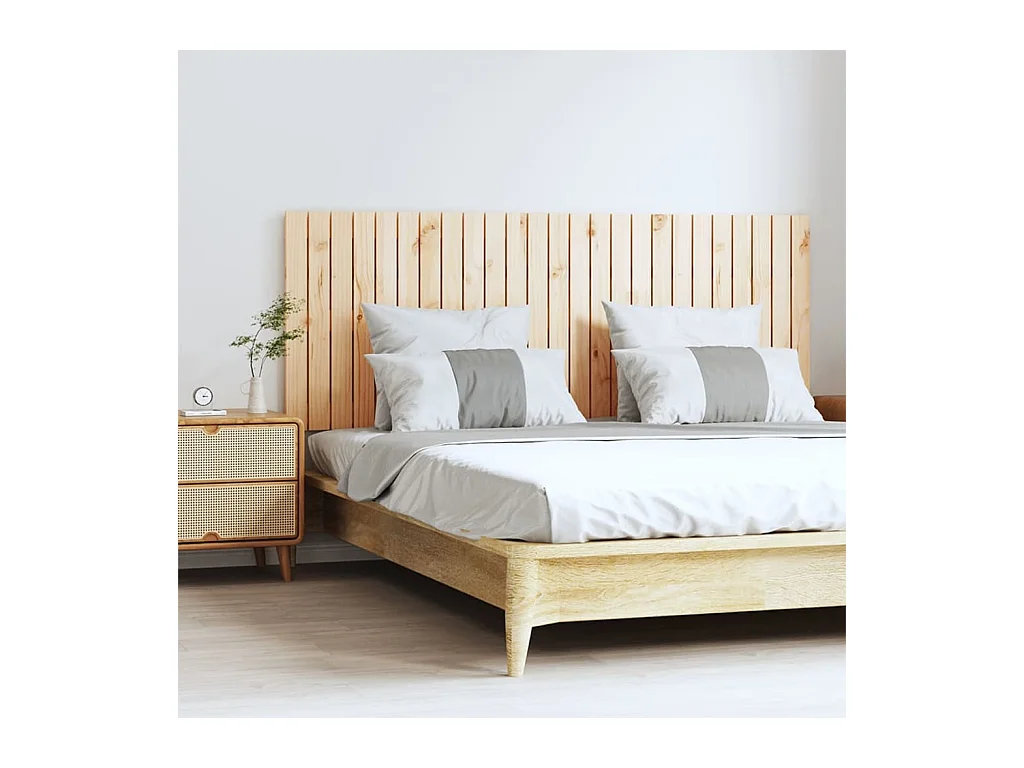 Tête de lit murale 159,5x3x60 cm Bois massif de pin