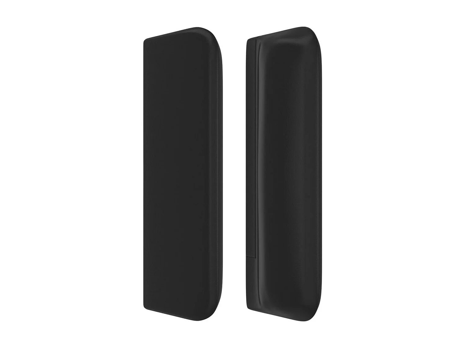 Tête de lit avec oreilles Noir 103x16x78/88 cm Similicuir