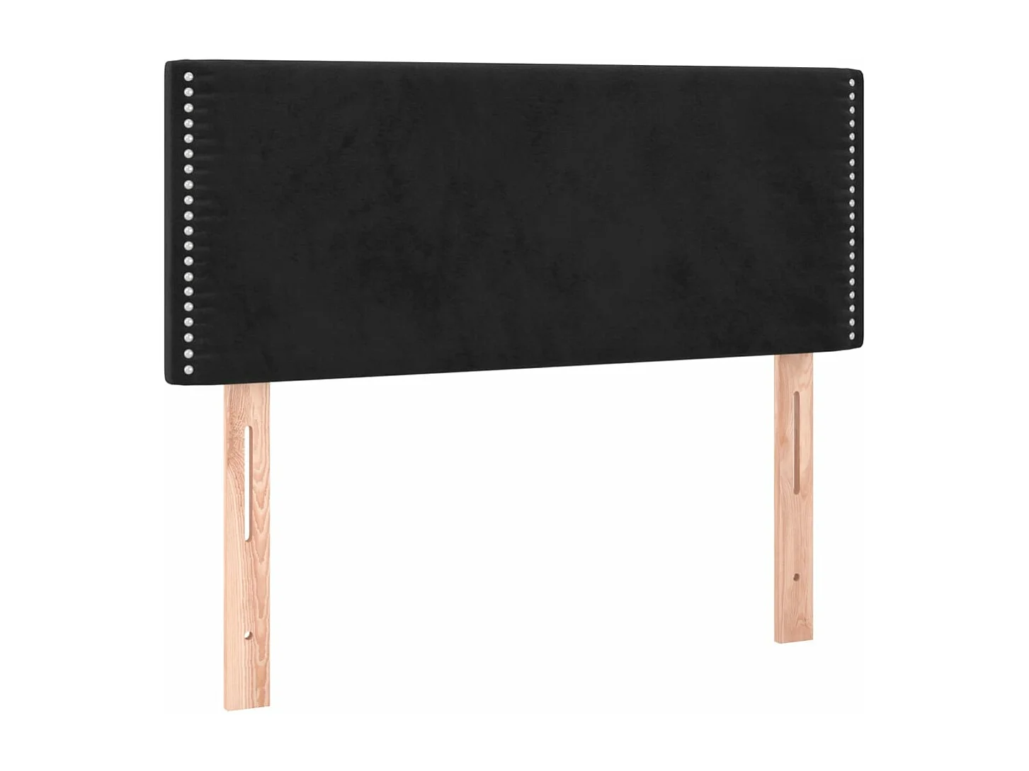 Cabeceira de cama veludo 80x5x78/88 cm preto