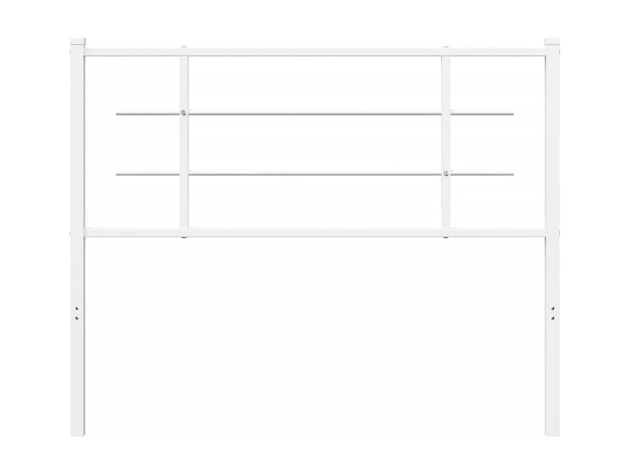 Cabeceira de cama 107 cm metal branco