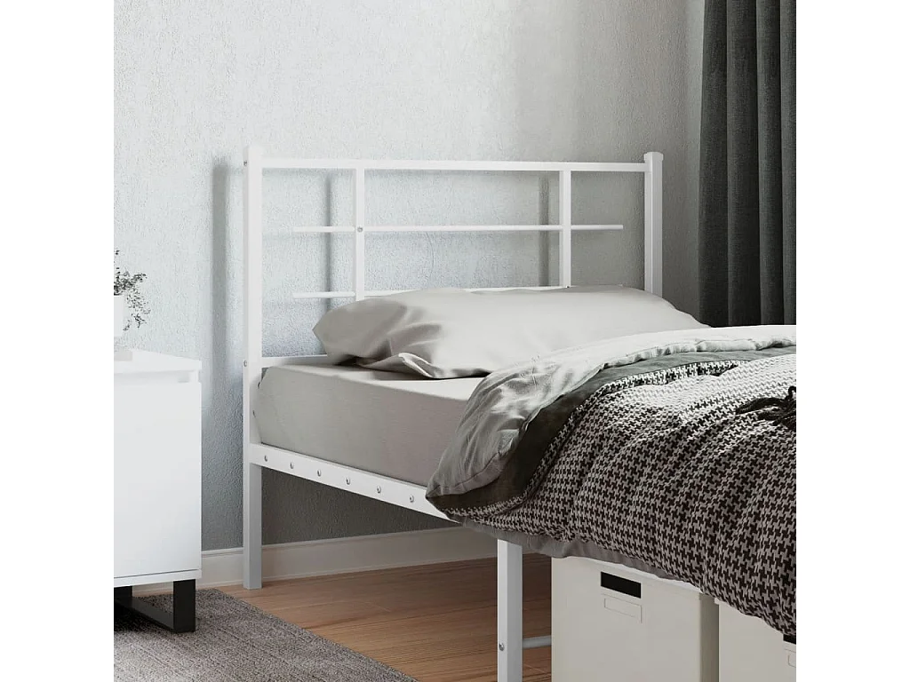 Cabecero de metal blanco 107 cm