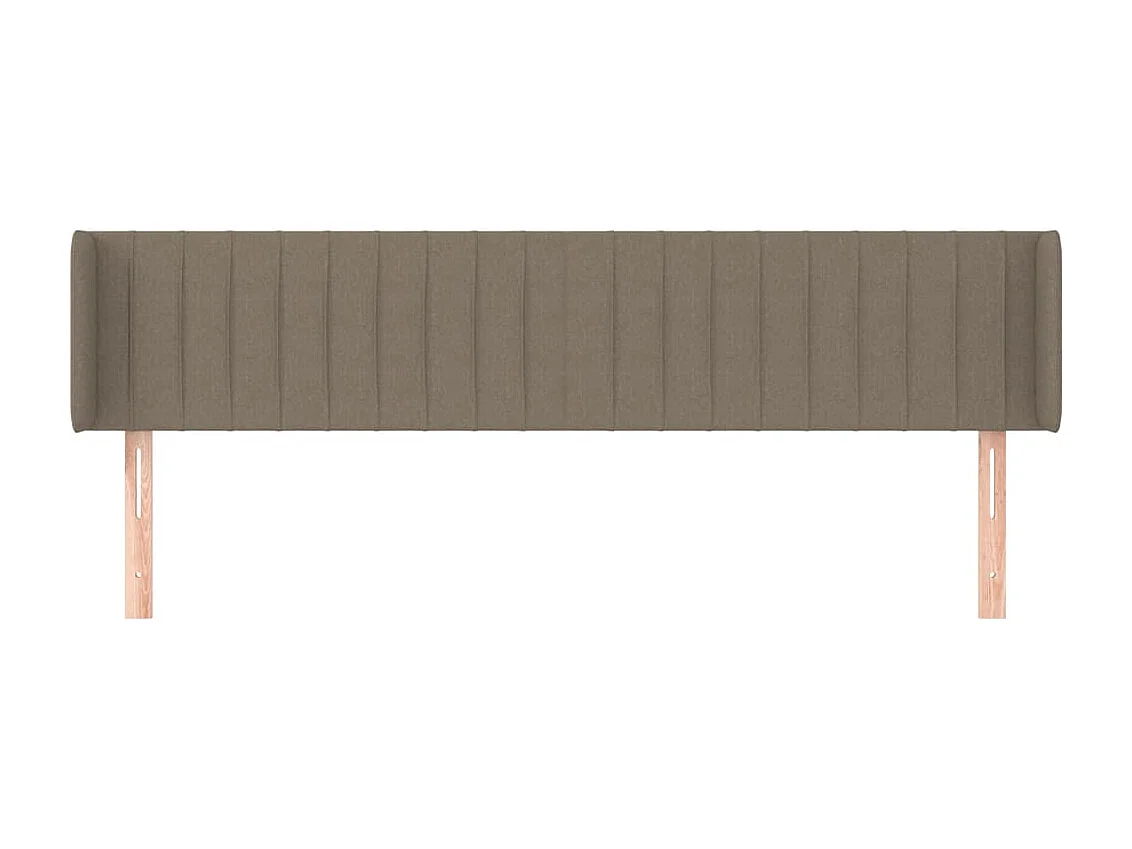 Tête de lit avec oreilles Taupe 183x16x78/88 cm Tissu