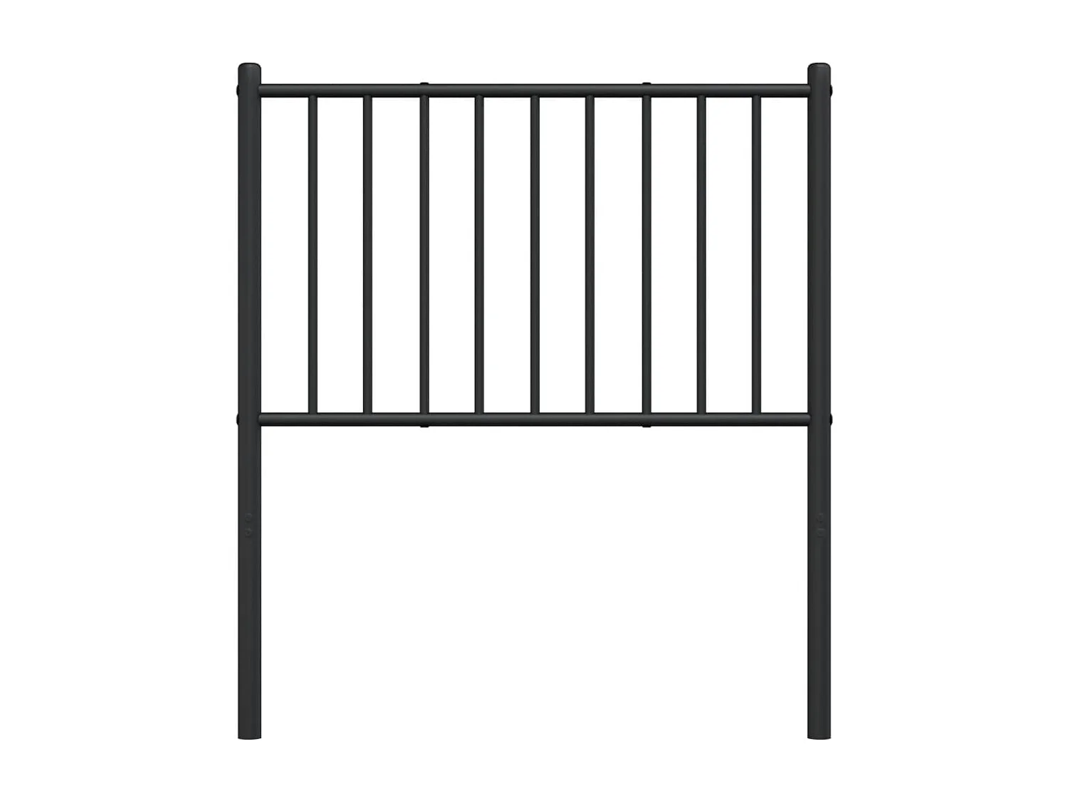 Cabecero de metal negro 75 cm