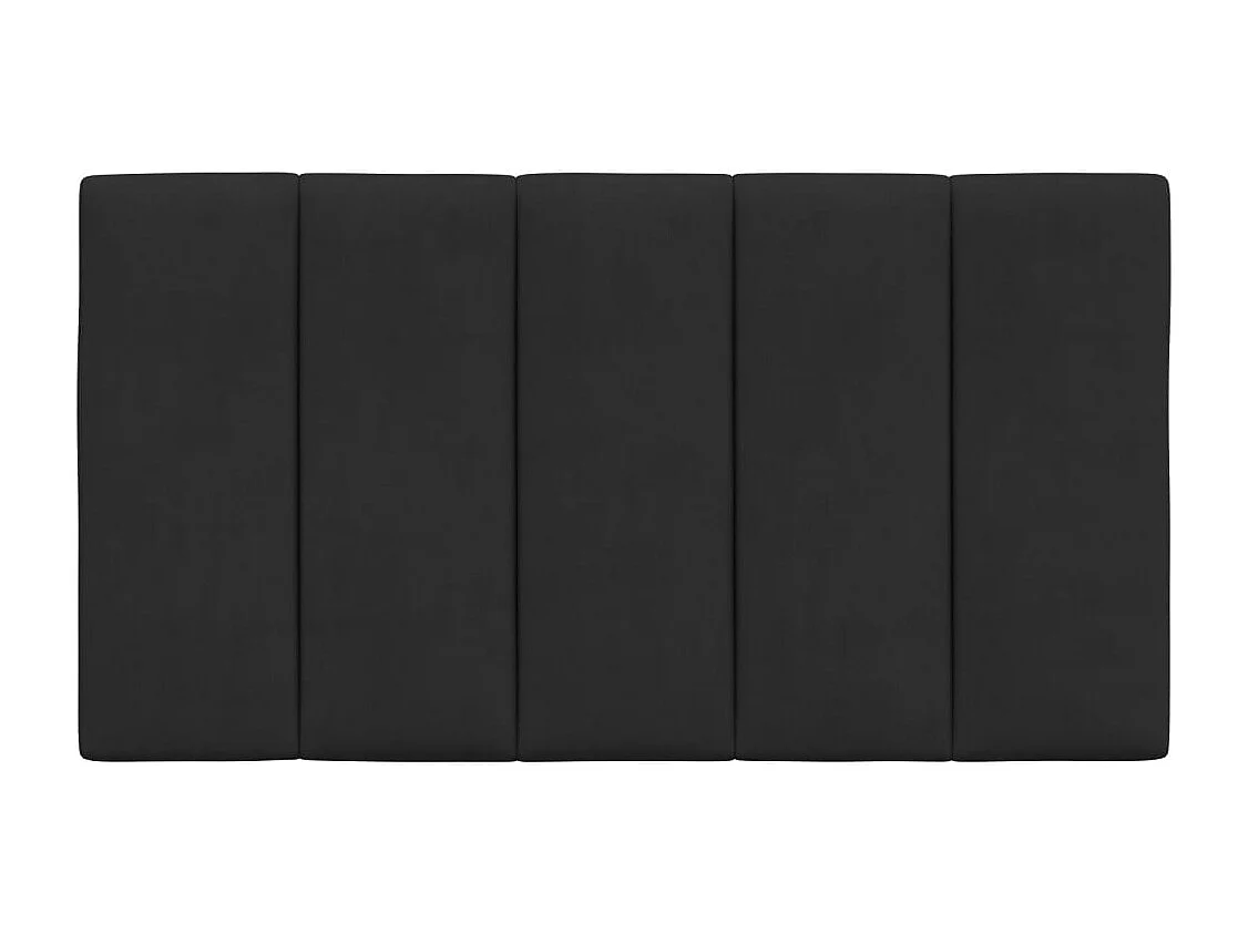 Cabecero de cama acolchado terciopelo negro 90 cm