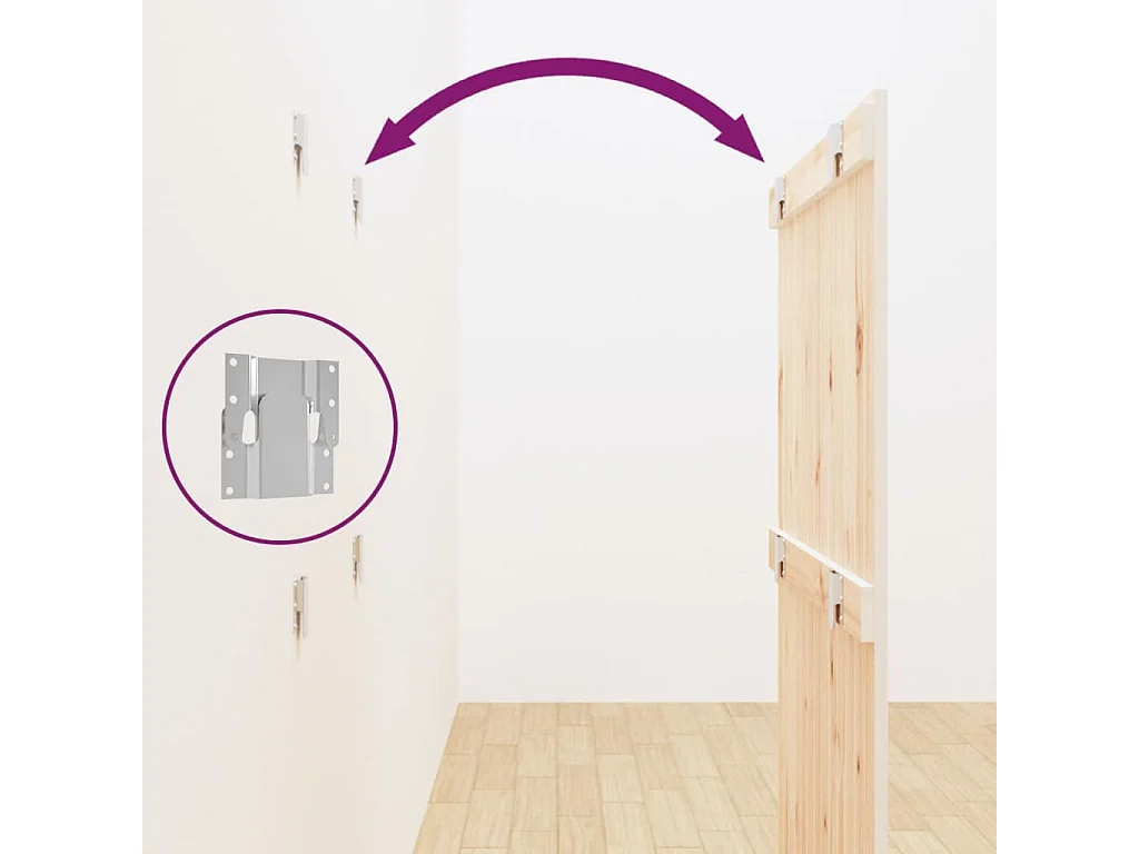 Tête de lit murale Blanc 82,5x3x110 cm Bois massif de pin