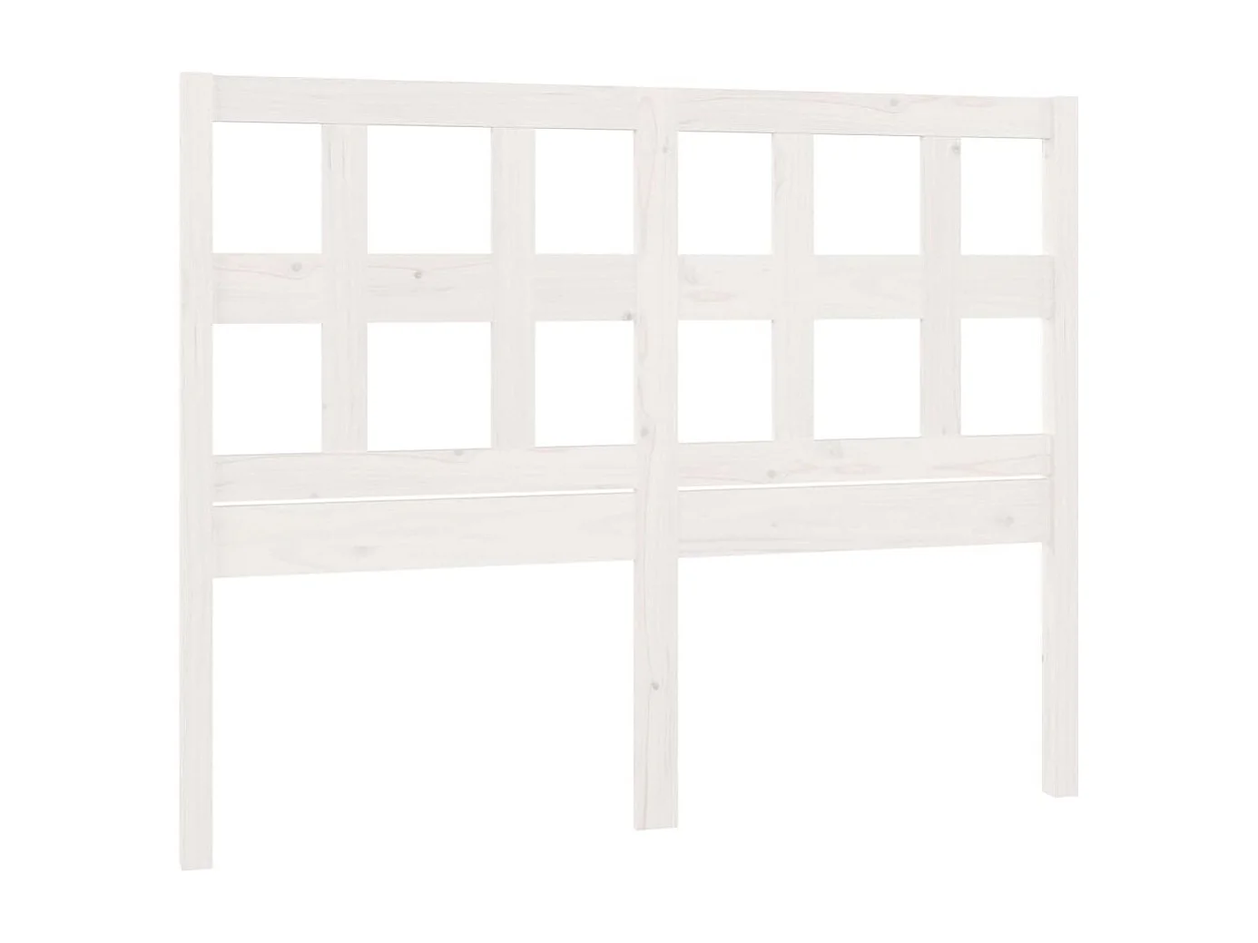 Tête de lit Blanc 125,5x4x100 cm Bois massif de pin