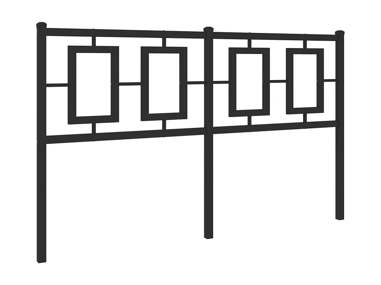 Cabeceira de cama 140 cm metal preto