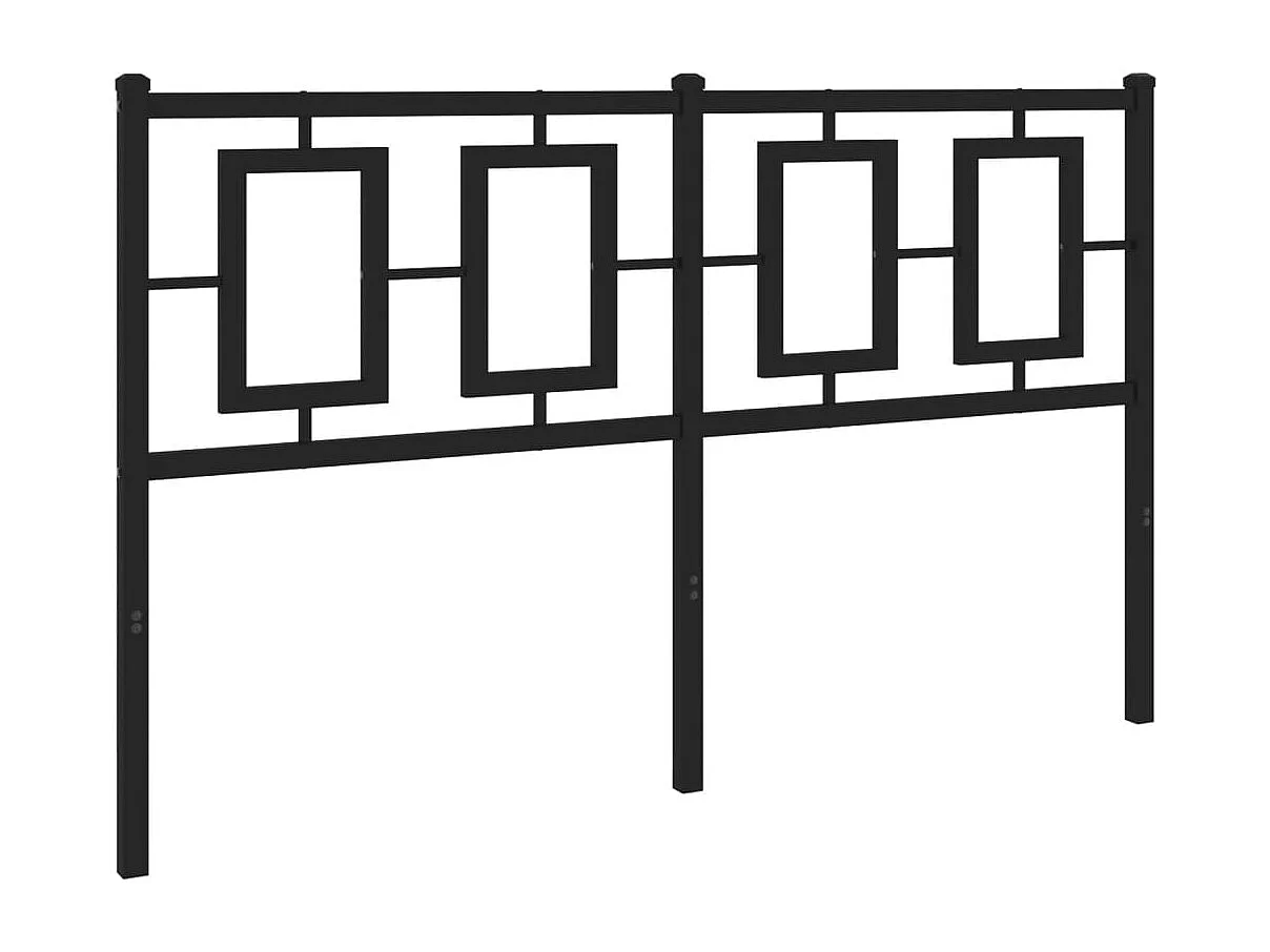 Cabeceira de cama 140 cm metal preto