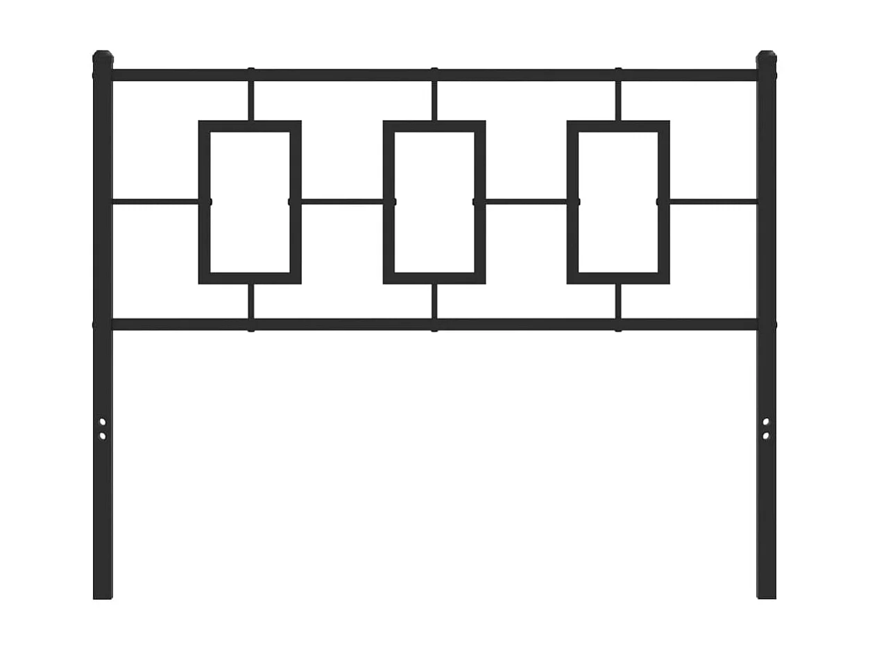 Tête de lit métal noir 107 cm