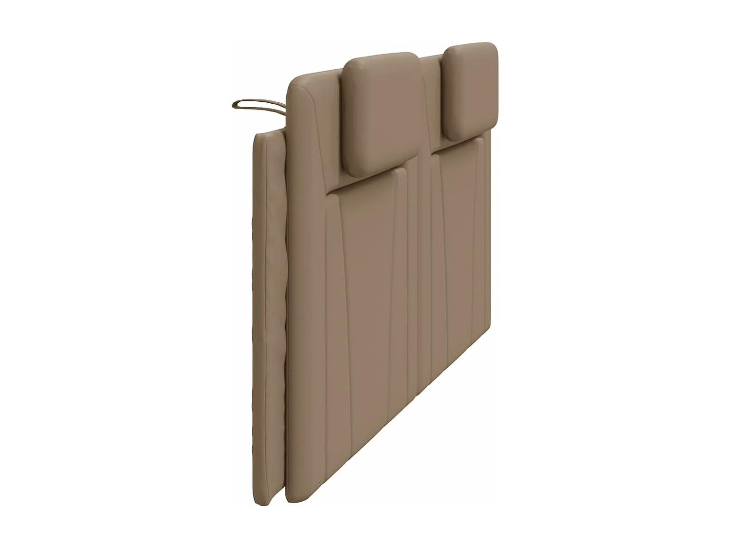 Tête de lit coussin cappuccino 200 cm similicuir