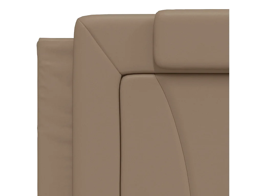 Tête de lit coussin cappuccino 200 cm similicuir