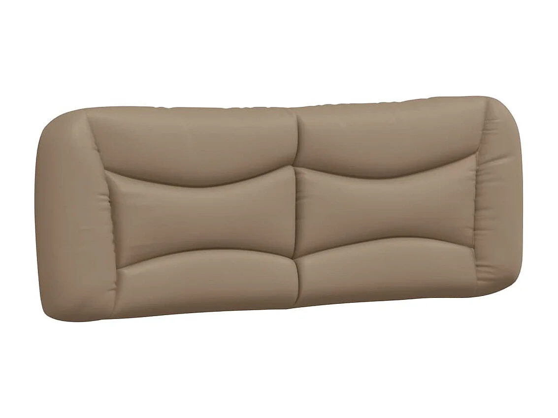 Coussin de tête de lit cappuccino 120 cm similicuir