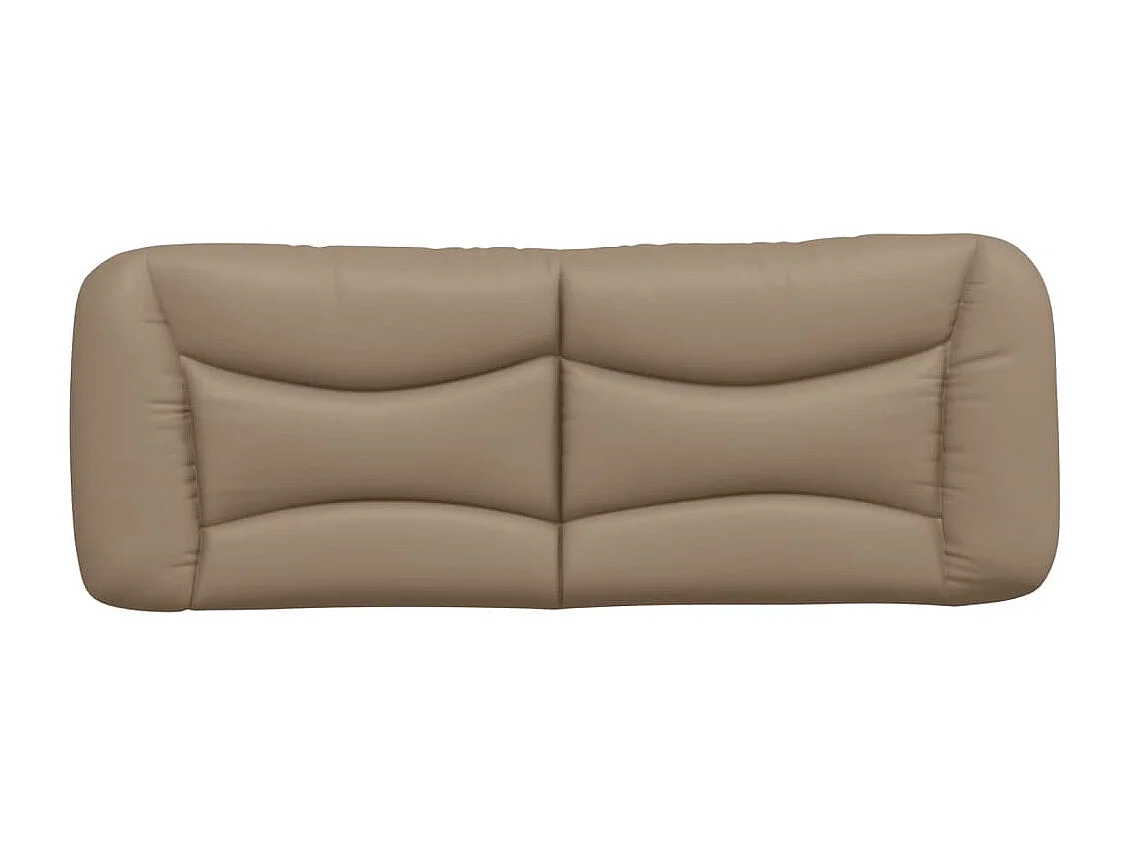 Coussin de tête de lit cappuccino 120 cm similicuir